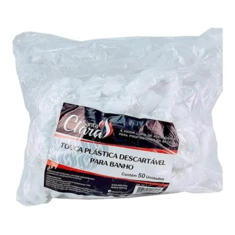 Touca Descartável Santa Clara Para Banho C/50 Unidades Ref: 747