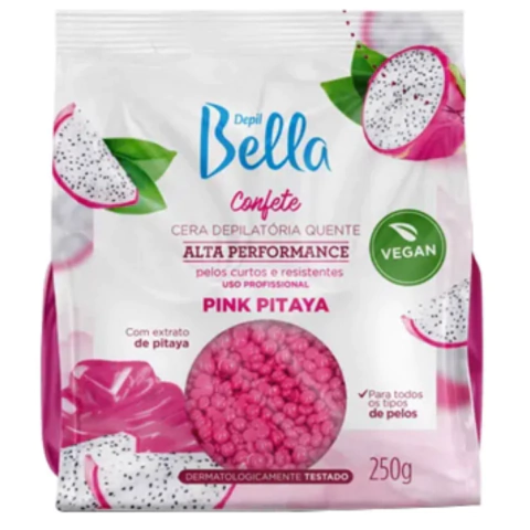 Cera Depilatória Confete Depil Bella Pink Pitaya 250g Alta Performance