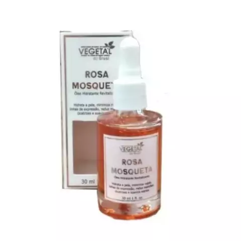 Óleo de Rosa Mosqueta Vegetal do Brasil 30ml Hidratante e Revitalizante