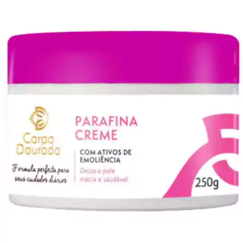 Parafina Creme Corpo Dourado Clinic Mais 250g Ativos de Emoliência
