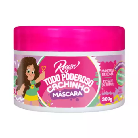 Máscara Capilar Regarv Todo Poderoso Cachinho Kids 300g Hipoalergênico com Manteiga de Romã e Extrato de Bambu