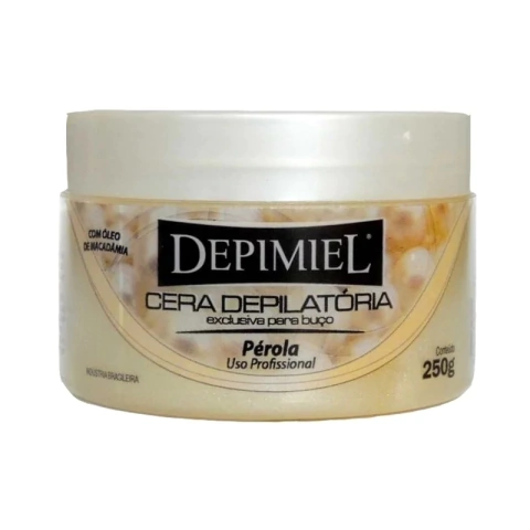 Cera Depilatória Depimiel Perolada 250g Exclusiva para Buço