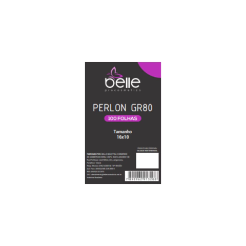 Perlon para Depilar Belle Procosmetics 16x10cm 100 folhas Gramatura 80