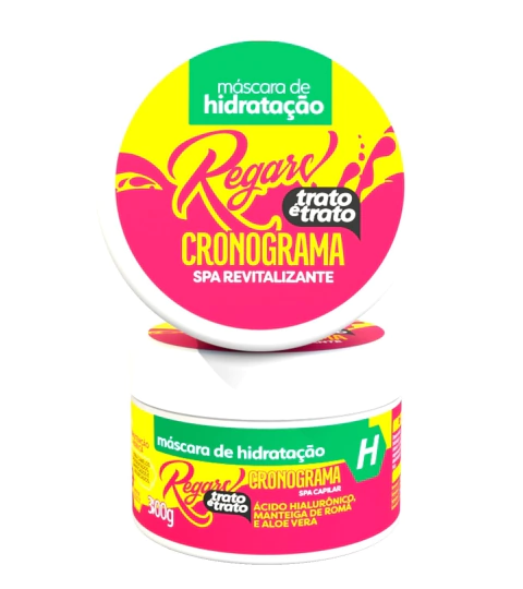 Máscara de Hidratação Corpo Dourado Regarv Trato é Trato 300g Cronograma Spa Capilar