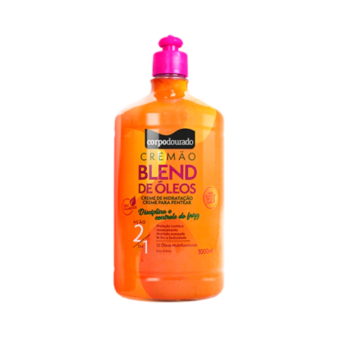 Cremão Corpo Dourado Cachos & Cachos Blend de Óleos 1000ml 2 em 1