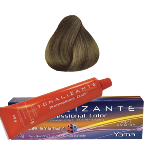 Tintura Tonalizante Yamá Professional Color 3D 60g Cor 6.0 Louro Escuro