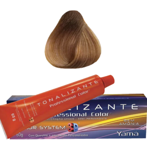 Tintura Tonalizante Yamá Professional Color 3D 60g Cor 7.7 Louro Médio Marrom
