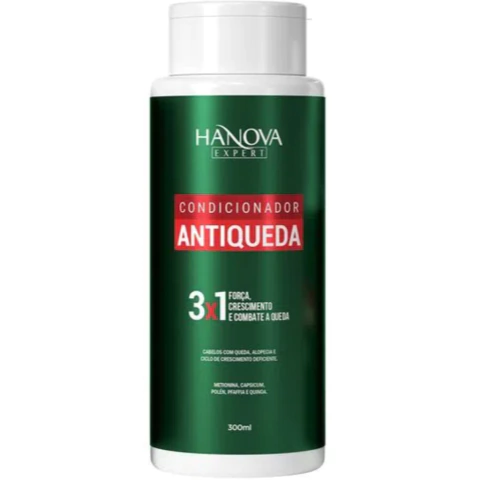 Condicionador Antiqueda Hanova Expert 300ml 3x1 Força, Crescimento e Combate a Queda