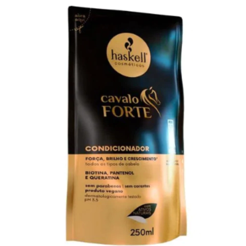 Condicionador Refil Haskell Cavalo Forte 250ml Força, Brilho e Crescimento