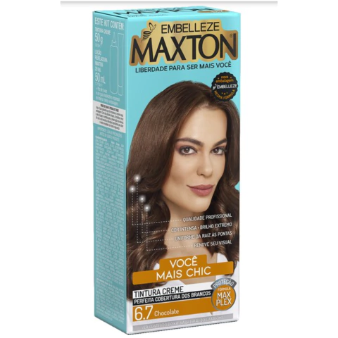 Tintura Maxton Creme 150g Cor 6.7 Chocolate Morena Você Chic