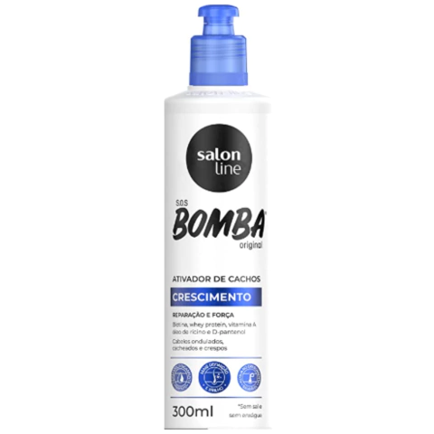 Ativador de Cachos SOS Bomba Salon Line 300ml Crescimento, Reparação e Força