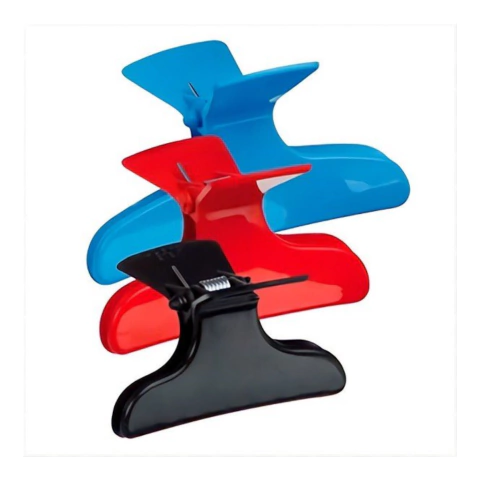 Piranha Plástica para Cabelo Santa Clara C/6 Unidades Ref: 112