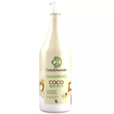 Shampoo Corpo Dourado Coco Nutritivo 1000ml Nutrição e Hidratação