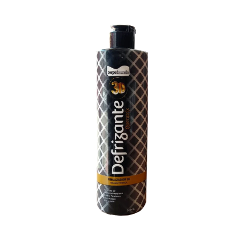 Defrizante Finalizador Corpo Dourado 3D 500ml Selagem Térmica