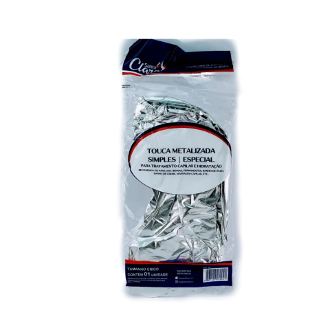 Touca Metalizada Simples Santa Clara Especial Ref: 404
