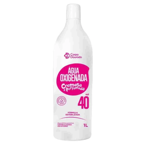 Água Oxigenada Corpo Dourado Cremosa e Perfumada 1L 40 volumes