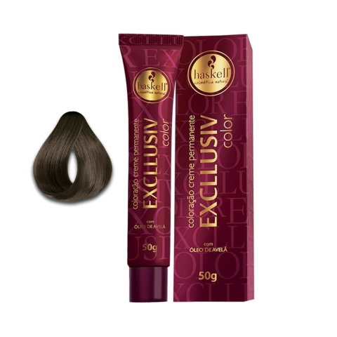 Tintura Haskell Excllusive Color 50g Cor 6.0 Louro Escuro