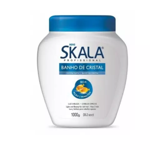 Creme de Tratamento Skala Banho de Cristal 1000g Luz e Beleza