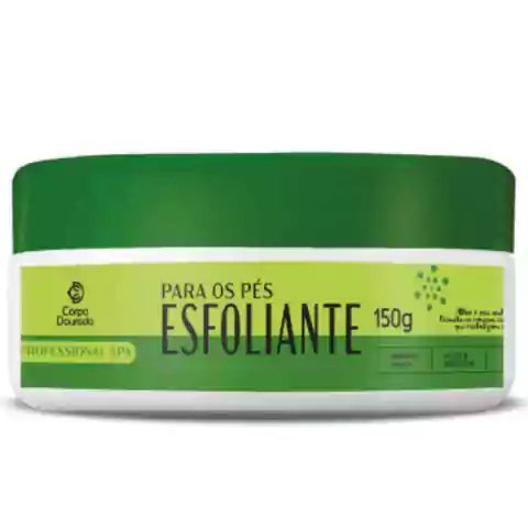 Esfoliante Para Pés Corpo Dourado Argila Verde 150g Alívio e Bem Estar