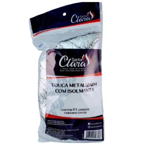 Touca Grande Metalizada Santa Clara Com Isolmanta Ref 5543