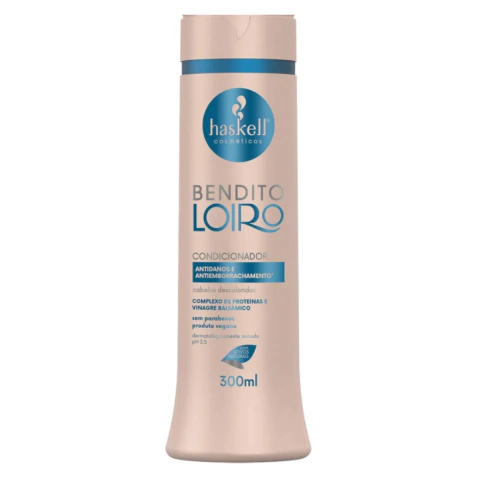 Condicionador Bendito Loiro Haskell 300ml Antidanos e Antiemborrachamento