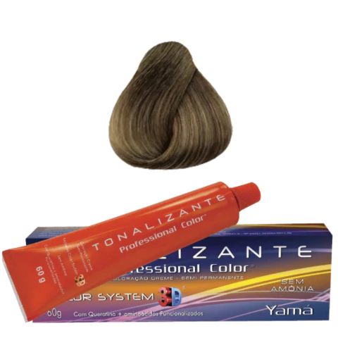 Tintura Tonalizante Yamá Professional Color 3D 60g Cor 7.1 Louro Acinzentado