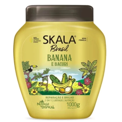 Creme de Tratamento Banana Skala 1000g Reparação e Brilho