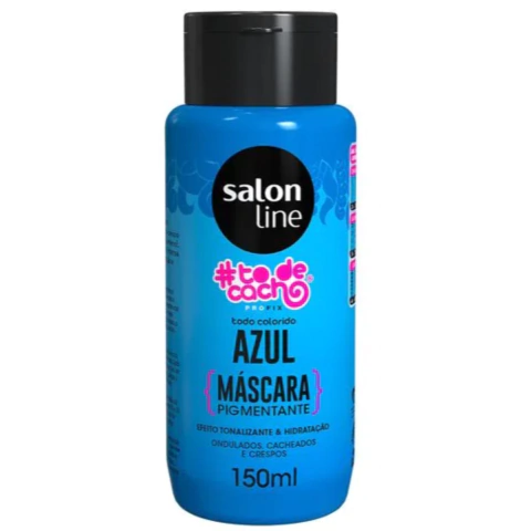 Máscara Pigmentante Azul To de Cachos Salon Line 150ml Efeito Tonalizante e Hidratação