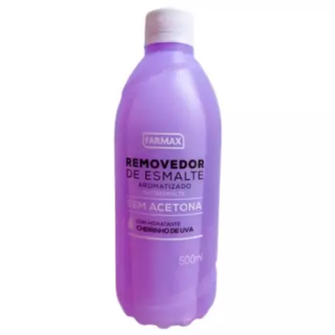 Removedor de Esmaltes Uva Farmax 500ml Sem Acetona