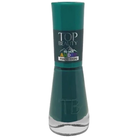 Esmalte Verde Poncho Andino Top Beauty 9ml Tô nos Andes