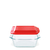 Fuente Cuadrada 2,5 l con tapa roja Pyrex Deep - comprar online