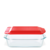 Fuente Rectangular 3l con tapa roja Pyrex Deep - comprar online