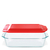 Fuente Rectangular 4,7l con tapa roja Pyrex Deep - comprar online