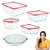 Set x4 recipientes herméticos Pyrex Fresh Lock + tartera de regalo - comprar online