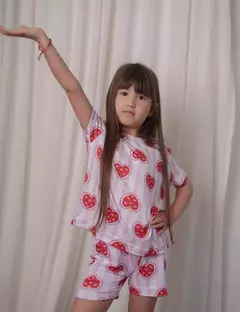 Pijama NICOLE kids corazon - TINA Luci tus pijamas