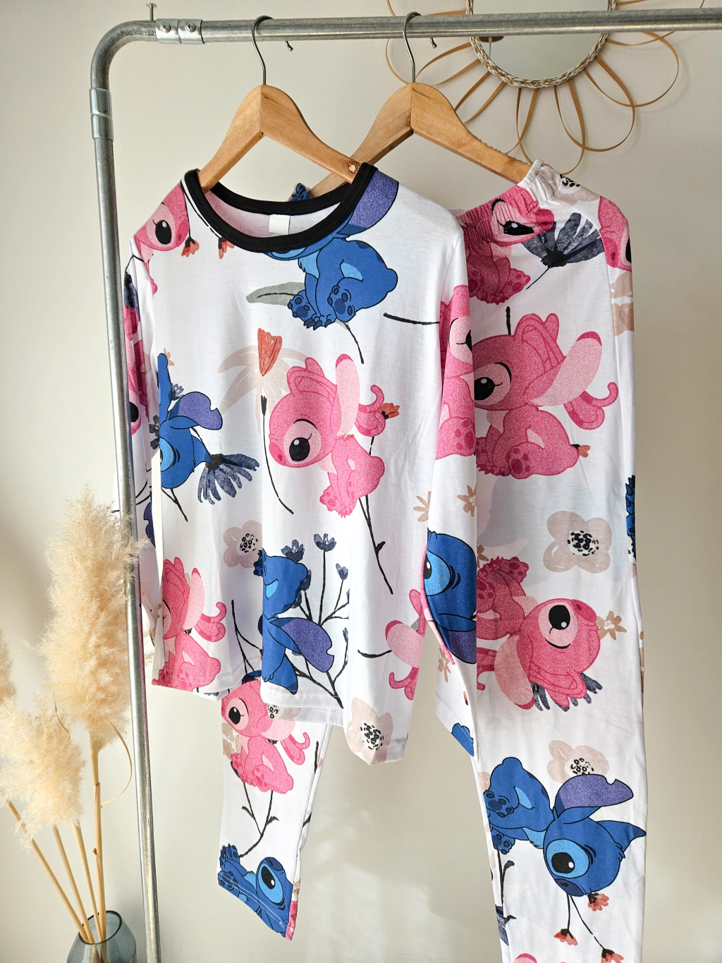Pijama STITCH Y ANGEL manga larga unisex