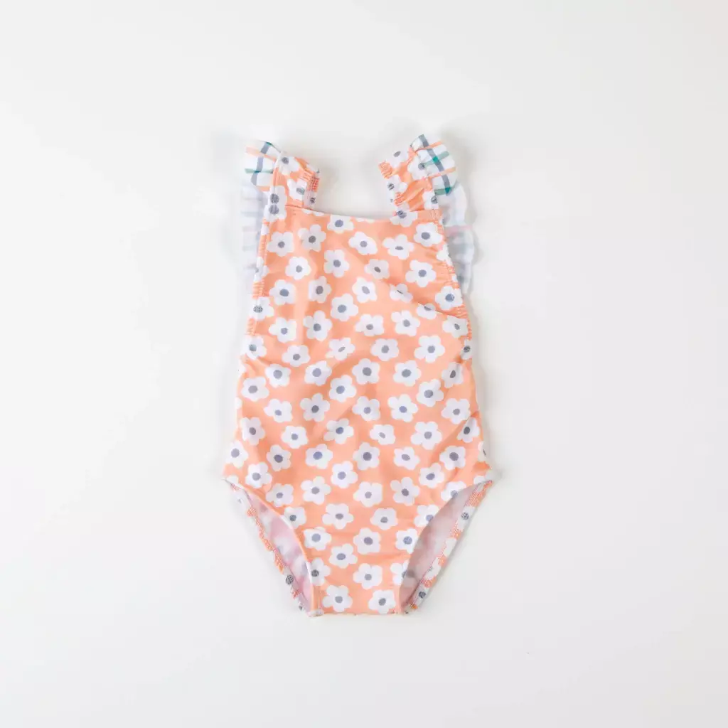 Enteriza kids CAMI naranja con moño en espalda (T 0, 1 y 2)