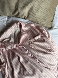 Imagen de Pijama camisero VICTORIA saten manga larga