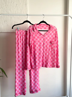 Pijama camisero DALIA manga larga - tienda online