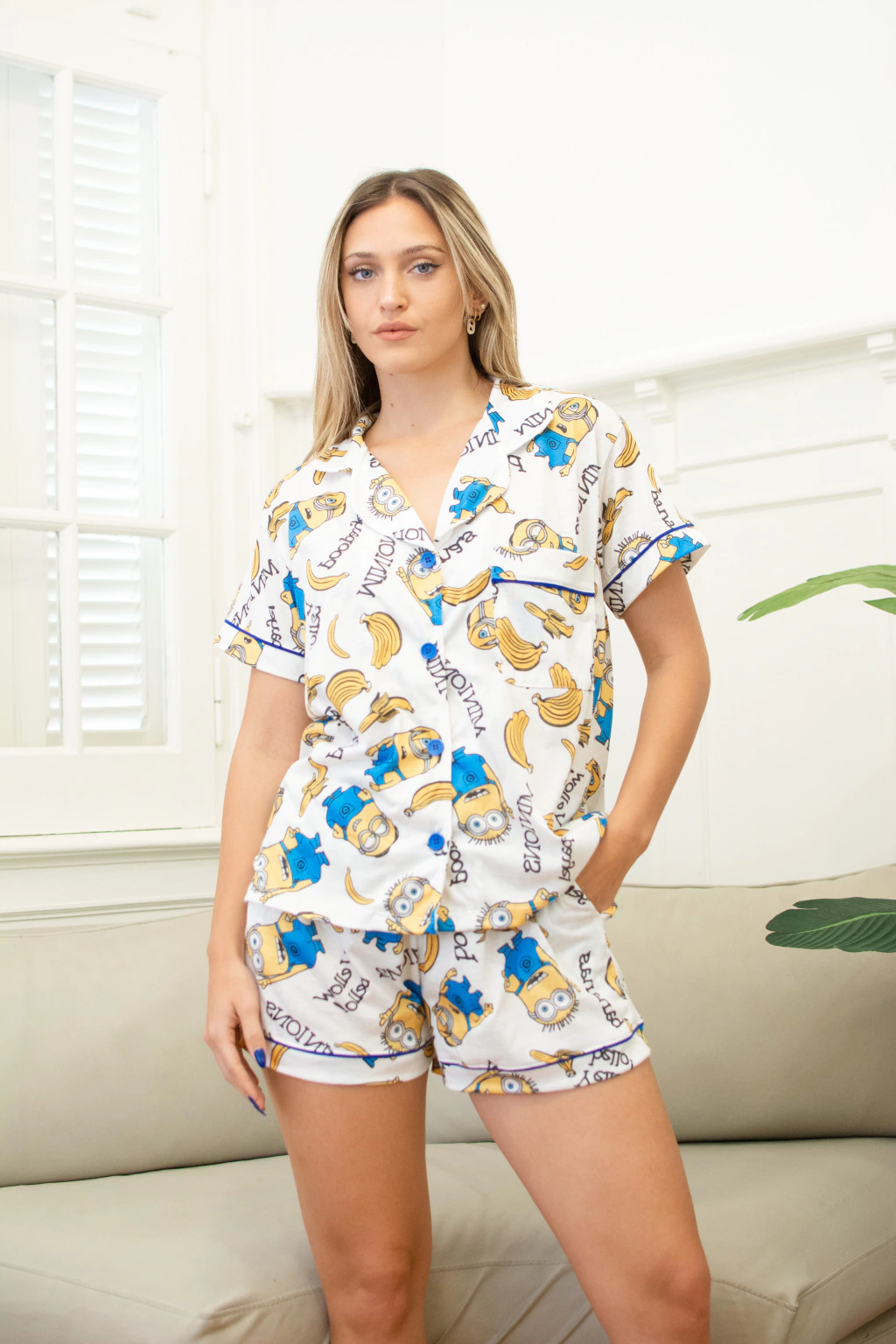 Pijama camisero MINIONS corto