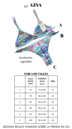 Set GINA microfibra flores con colaless (fondo bordo) - TINA Luci tus pijamas