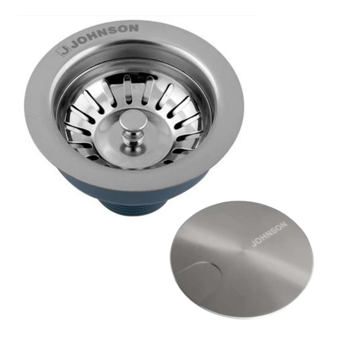 Sopapa Cestillo Johnson Acero Inoxidable con Cubre Cestillo