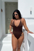 Maiô/Body Mykonos - Marrom - comprar online
