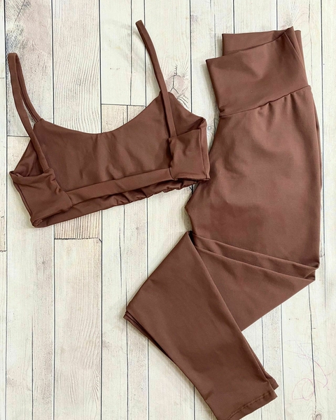 CONJUNTO LEGGING MARROM - comprar online