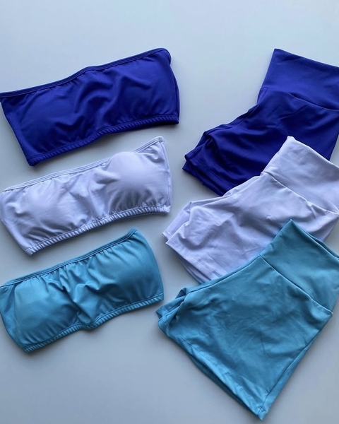 CONJUNTO DE SHORT COM TOP FAIXA - comprar online