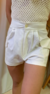 Short cargo branco Milão