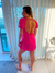 Vestido Bellatrix curto com bordados em crochê
