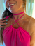 Vestido Sirius longo frente única com fenda - Nó de Cor Handmade