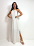 Vestido Sirius longo frente única com fenda