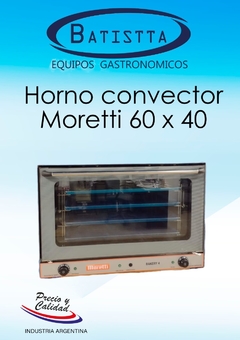 Horno convector Moretti